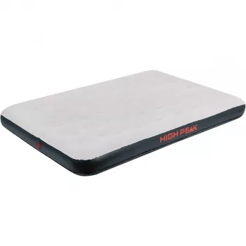 Pripučiamas dvigubas čiužinys High Peak Double — 1380×1970×200 mm, pilkas, suaugusiems