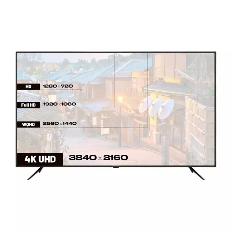 139,0 cm (55 inch) JAPANNEXT JN-IPS550UHD60F 4K Ultra HD IPS 60Hz HDMI USB WLAN Garsiakalbiai Juodas
