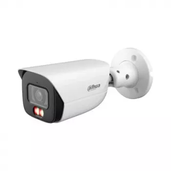 Bulletinė IP kamera DAHUA IPC-HFW3649E-AS-IL — 6 MP, 3288×1850, PoE, DC, lubų/sienos montavimui, balta