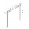 Sieninis TV laikiklis MACLEAN MC-123 itin plonas, VESA 400x400 mm, iki 80 kg