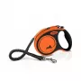 Flexi Xtreme atsukamas šuns pavadėlis su juosta 5 m, dideliems šunims iki 65 kg, oranžinis