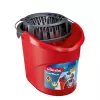 Vileda SuperMocio Torsion Power kibiras su išgręžikliu grindų šluostei, raudonas