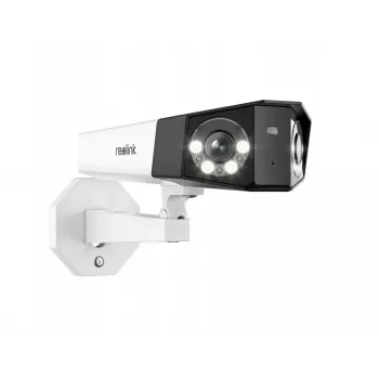 IP stebėjimo kamera Reolink DUO Series P750 lauko sferinė 16 MP 7680×2160 CMOS 1/2.7 colio 2.8 mm 180°×55° PoE IP67 su įmontuotu šviesos diodu, mikrofonu ir garsiakalbiu