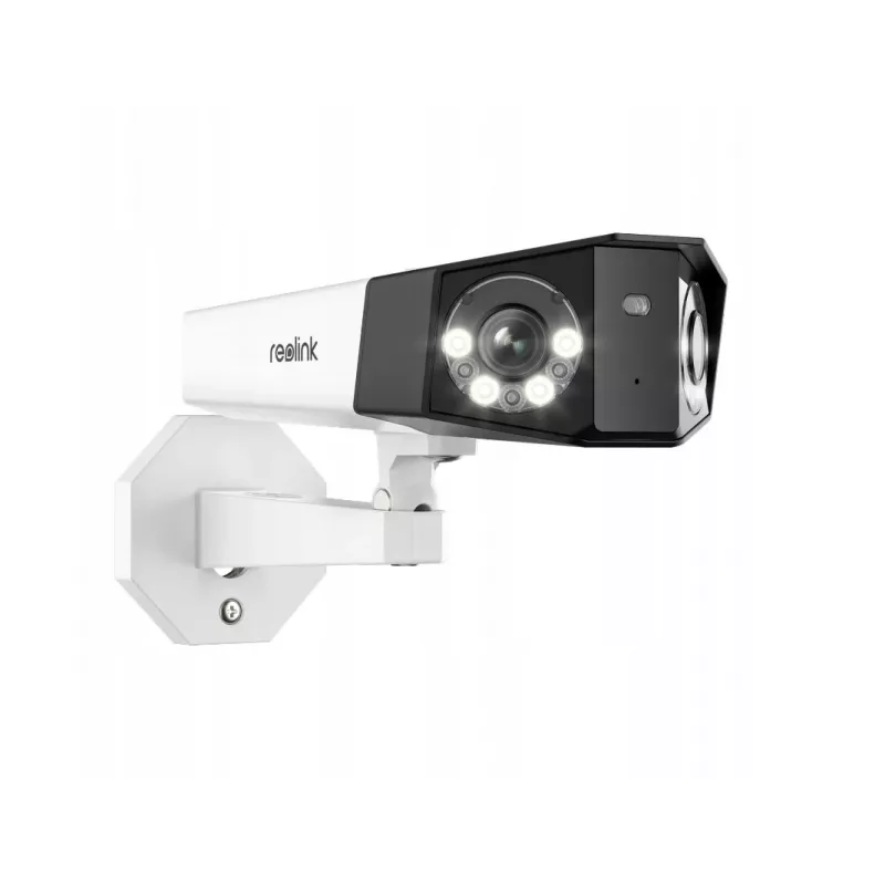 IP stebėjimo kamera Reolink DUO Series P750 lauko sferinė 16 MP 7680×2160 CMOS 1/2.7 colio 2.8 mm 180°×55° PoE IP67 su įmontuotu šviesos diodu, mikrofonu ir garsiakalbiu
