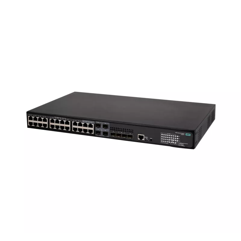 HPE FlexNetwork 5140 24G PoE+ 4SFP+ EI – tinklo jungiklis – L3 – išmanus – 24 x 10/100/1000 (PoE+) + 4 x Combo 10/100/1000Base-T (PoE+) / 100/1000Base-X SFP + 4 x 10 Gigabit Ethernet / 1 Gig