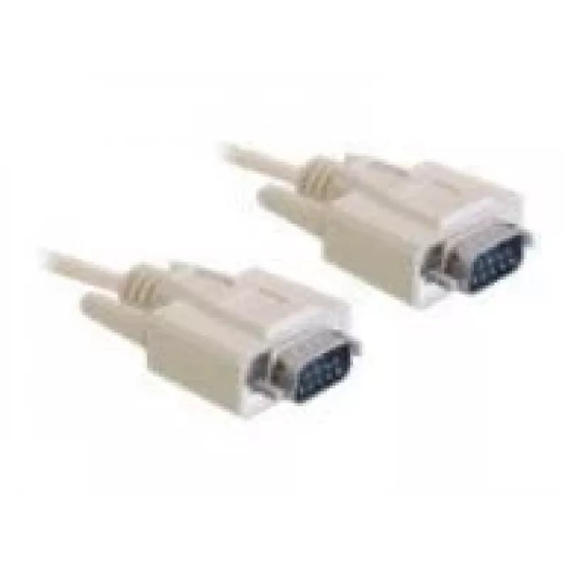 DeLOCK RS-232 laidas 2 m, smėlio spalvos, DB-9 jungtis
