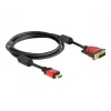 HDMI - DVI laidas DeLOCK 84342 1,8 m vyriškas / vyriškas