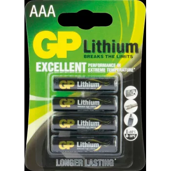Vienkartinė baterija GP Batteries Lithium 103173 AAA (4 vnt.)