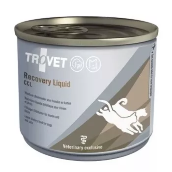Šlapias atsistatymo ėdalas TROVET Recovery Liquid CCL 190 g – veterinarinis skystas ėdalas šunims ir katėms, vištiena, 190 g, drėgnis 87%