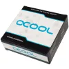 Alphacool 17624 riestas jungtis, žalvaris, baltas, 27 mm aukštis, 20 mm skersmuo, 6 vnt.