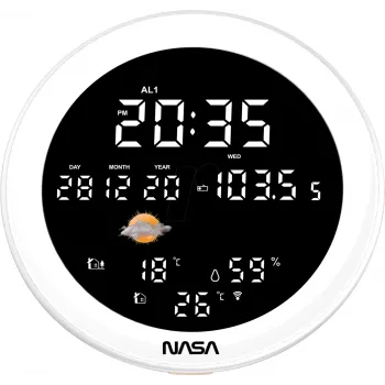 Nasa WSP1700 medinė orų stotelė su Bluetooth garsiakalbiu