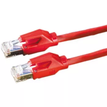 DRAKA Patch Cable Cat.6 Class E S/FTP UC900 TM21 LSOH Raudonas 3m