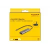 USB šakotuvas DeLOCK 64299, metalinis, USB 3.2 Gen 2, 4 prievadai