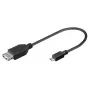 USB A lizdas į Micro USB kištuką laidas SBOX 0,1 m