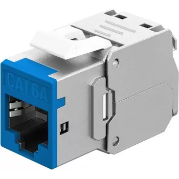 Goobay Keystone modulis RJ45 CAT 6A, STP, plonas, mėlynas (77944)