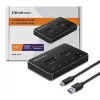 Qoltec 52274 M.2 SSD diskų dėklas | NVMe | SATA | USB-C | DUAL 2 x 2TB