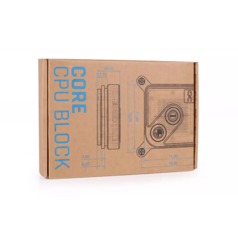 Vandens blokas procesoriui Alphacool 13446 Brass Copper Black 72mm