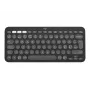 Logitech Pebble Keys 2 K380s belaidė klaviatūra – Bluetooth LE – QWERTY išdėstymas (šiaurietiškas) – tamsiai pilka (920-011879)