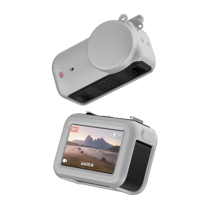 Apsauginis silikoninis rinkinys Puluz, skirtas DJI Osmo Nano, pilkas