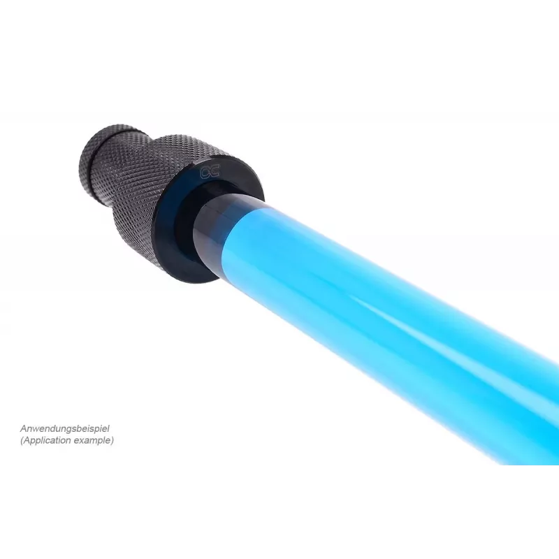 Alphacool HardTube 16/11mm 90° 0,6m – stiklinis vamzdelis skysčio aušinimui
