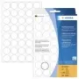 HERMA nuolatiniai lipdukai - Balti - 19 mm Apvalūs 1280 etiketės (32 lapai x 40) (2250)