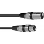 XLR kabelis Omnitronic 3022052N — 1x XLR kištukas į 1x XLR lizdą, 7,5 m