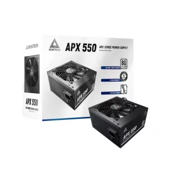Montech APX550 maitinimo blokas 550 W 20+4 pin ATX ATX Juodas