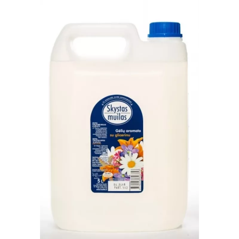 Skystas muilas su glicerinu, be dažiklių, 5 l