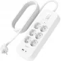 Apsauginis filtras Belkin SRB002VF2M‑V2 — 6 lizdų, 2 m laidas, USB‑C ir USB‑A prievadai