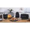 Skrudintuvas Smeg 50's Style TSF01BLMEU 2 dviems riekelėms, juodas, nerūdijantis plienas