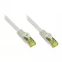RJ45 jungiamasis kabelis su Cat.7 žaliaviniu kabeliu ir užraktų apsauga (RNS®), S/FTP, PiMF, halogenų neturintis, 600MHz, OFC, pilkas, 20m, Good Connections® (8070R-200)