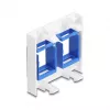 Snap-in rėmelis DELOCK 81557 – plastikinis keystone modulio rėmelis, 45×45×17,5 mm, mėlynas/ baltas