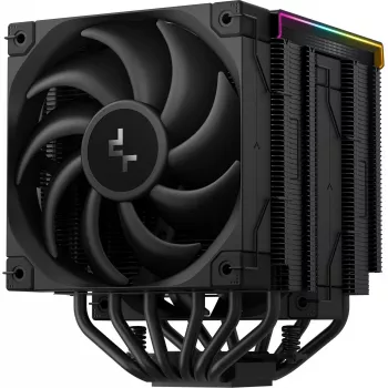 Oro aušintuvas DeepCool AK620 Digital PRO — 120 mm ventiliatorius, 1750 RPM, 25 dB, 12 V, tinka LGA1700/AM5, juodas