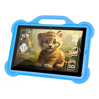 Planšetė BLOW KidsTAB10 10,1 colio pilno dydžio planšetė, 10,1 colio IPS 1200x1920, Android 12, 4 GB RAM, 64 GB eMCP, 4G (MicroSIM), 6000 mAh, Astral Blue