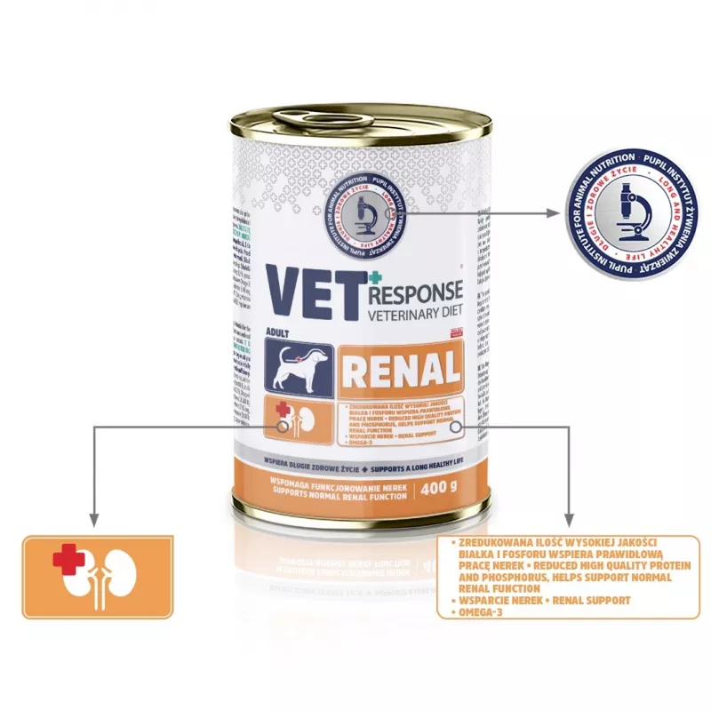 VET RESPONSE Renal - šlapias šunų ėdalas - 400g