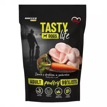 BIOFEED Tasty Dogs Life Poultry šlapias šunų ėdalas – 500 g