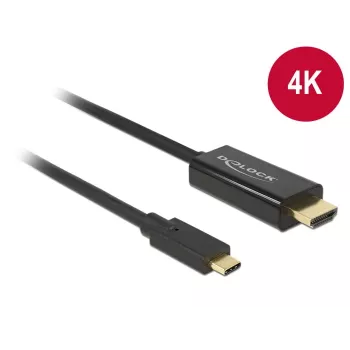 Vaizdo kabelio adapteris DeLOCK 85259 USB-C į HDMI 2m Juodas