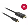 Vaizdo kabelio adapteris DeLOCK 85259 USB-C į HDMI 2m Juodas