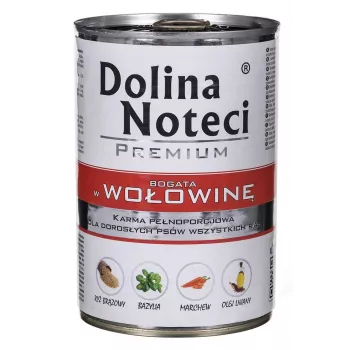 Dolina Noteci Premium drėgnas šunų ėdalas su jautiena, 400 g