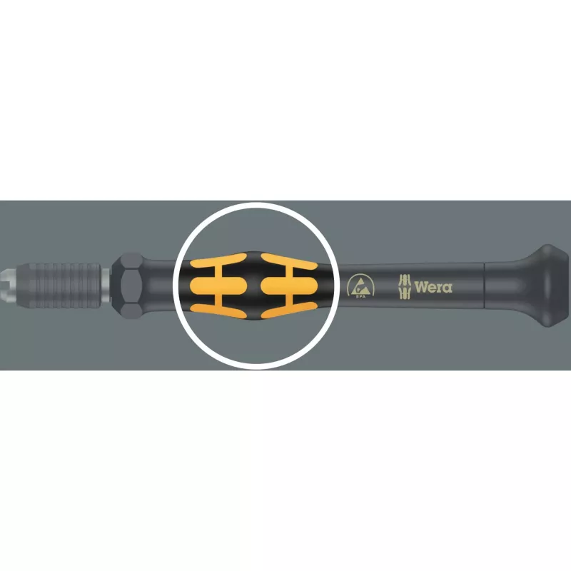 Wera ESD Bit-Atsuktuvas Kraftform compact Micro 21 ESD 1 5/32 (4 mm) HIOS, 5/32 (4 mm) Halfmoon 44 mm (05135973001)