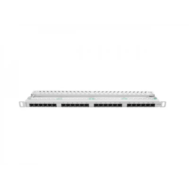 Patch Panel Lanberg PPU5-0024-S 24 prievadų, 0.5U, 19 inch