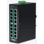TRENDnet TI-PG160 - jungiklis - nevaldomas - 16 x 10/100/1000 (PoE+) - montuojamas ant DIN bėgio, ant sienos - PoE+ (240 W)