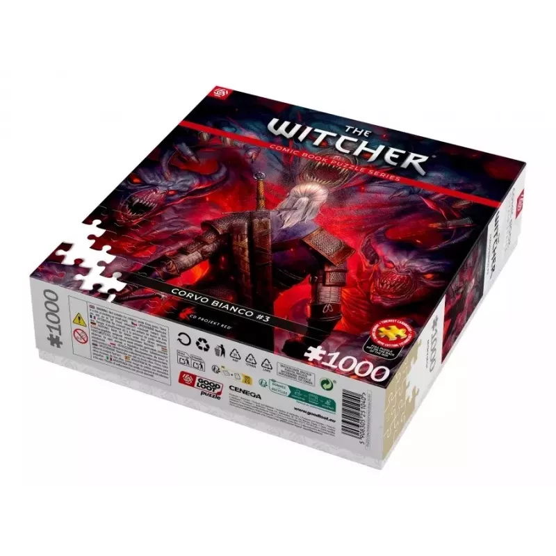 Good Loot komiksų dėlionė: The Witcher (Wiedźmin) Corvo White, 1000 dalių