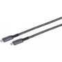 USB-C į USB-C laidas ShiverPeaks 14-75004, USB 3.2 Gen 2 (10 Gbit/s), 1 m, juoda/balta