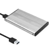 QOLTEC išorinis dėklas kietajam diskui HDD/SSD 2.5 colio SATA3, USB 3.0