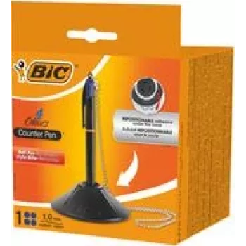BIC 527507 sukamasis tušinukas mėlynas 1,0 mm vidutinė linija, juodas korpusas