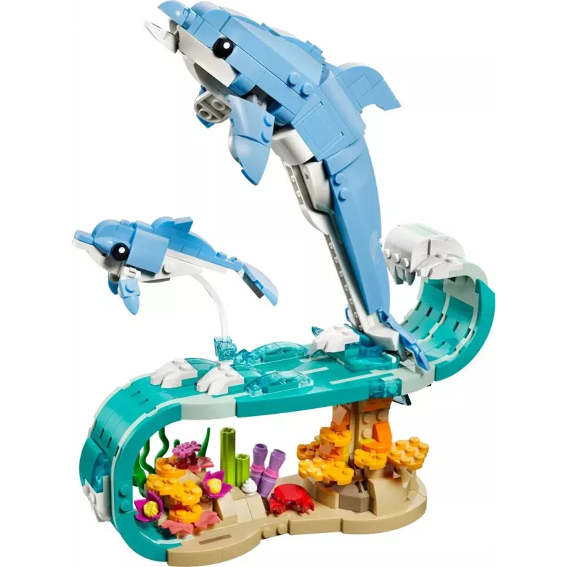 LEGO CREATOR 3 IN 1 31385 Jūrų gyvūnai: Gražūs delfinai