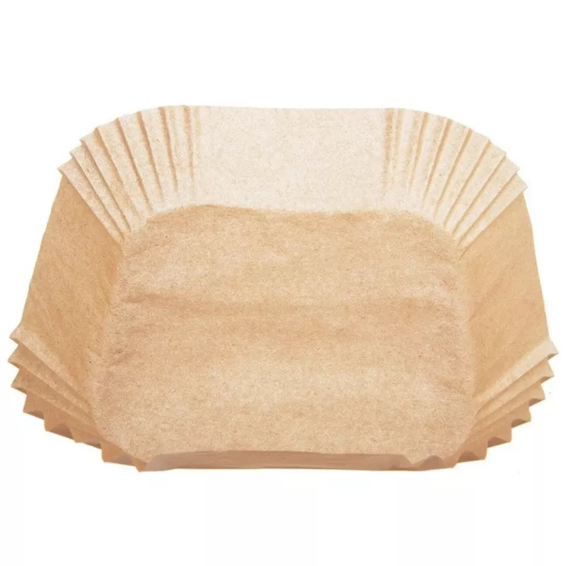 Popieriniai kepimo įdėklai 16×16 cm (50 vnt.) oro gruzdintuvei / giliam keptuvui