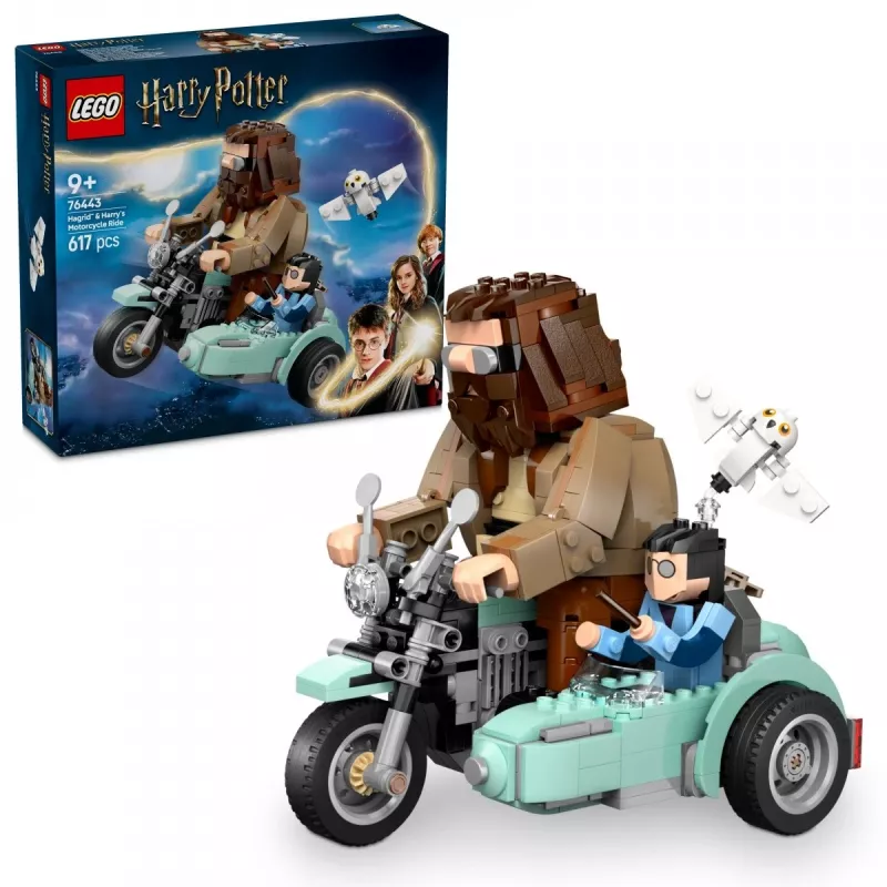 LEGO HARRY POTTER 76443 Hagrid & Harry's Motorcycle Ride – Magiškas motociklo nuotykis