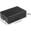 INTER-TECH ODS-739 dėklas Raspberry Pi 5 — kompaktiškas dizainas